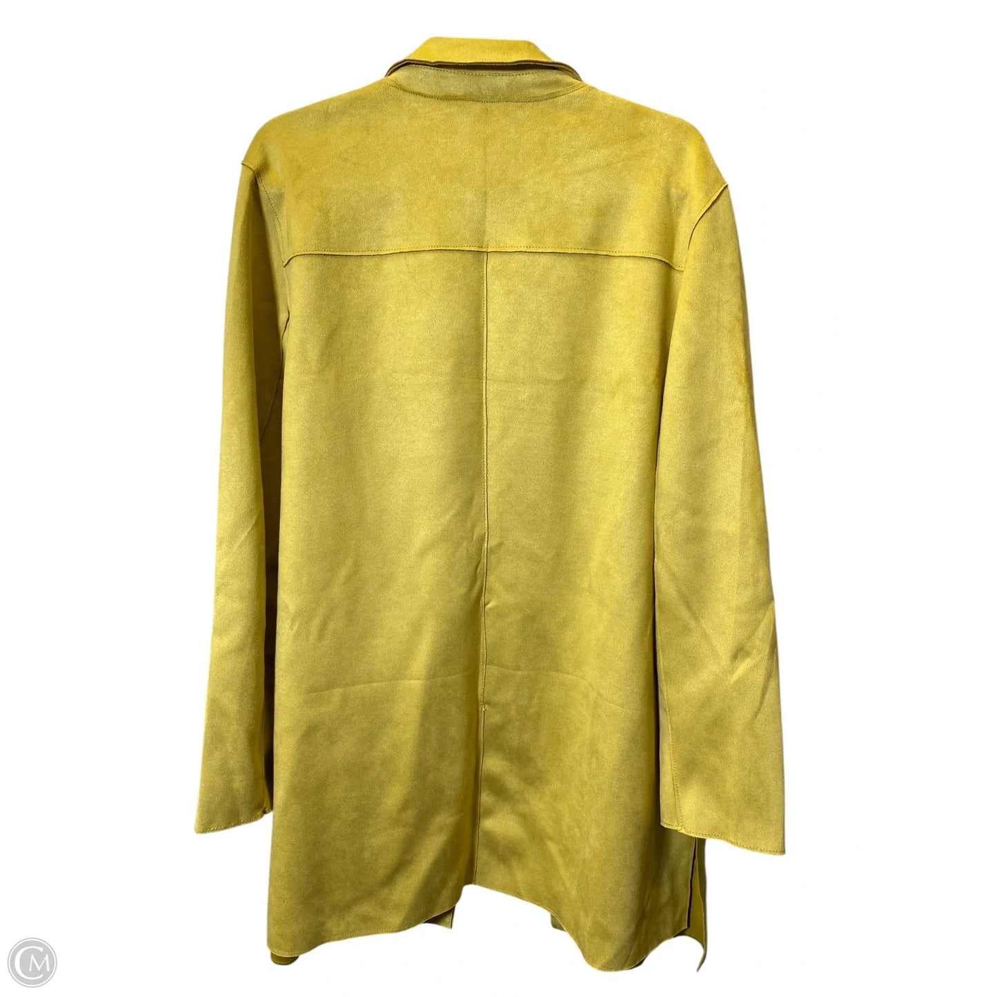 Jacket Moto By Tahari In Yellow, Size: Xl