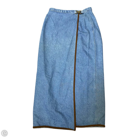 Skirt Maxi By British Khaki In Blue Denim, Size: 8