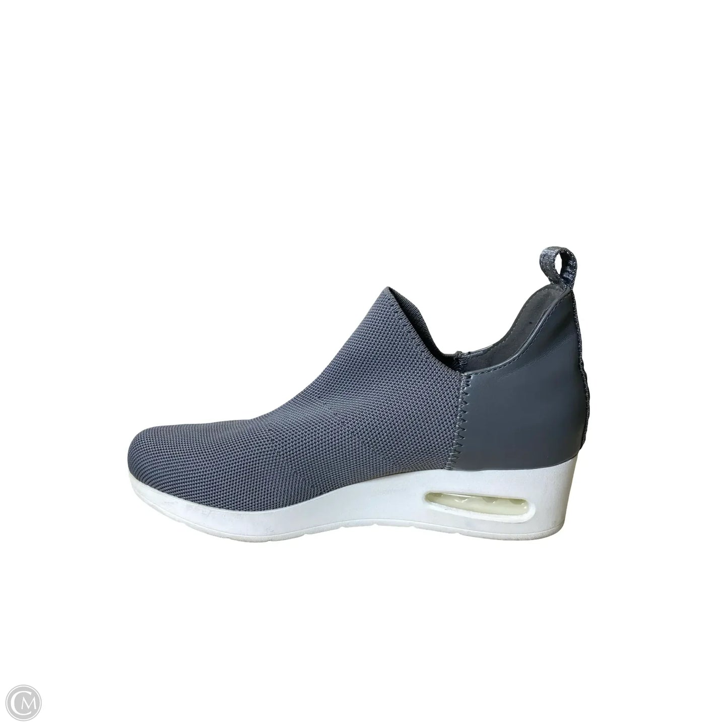 Shoes Heels Wedge By Dkny In Grey, Size: 8
