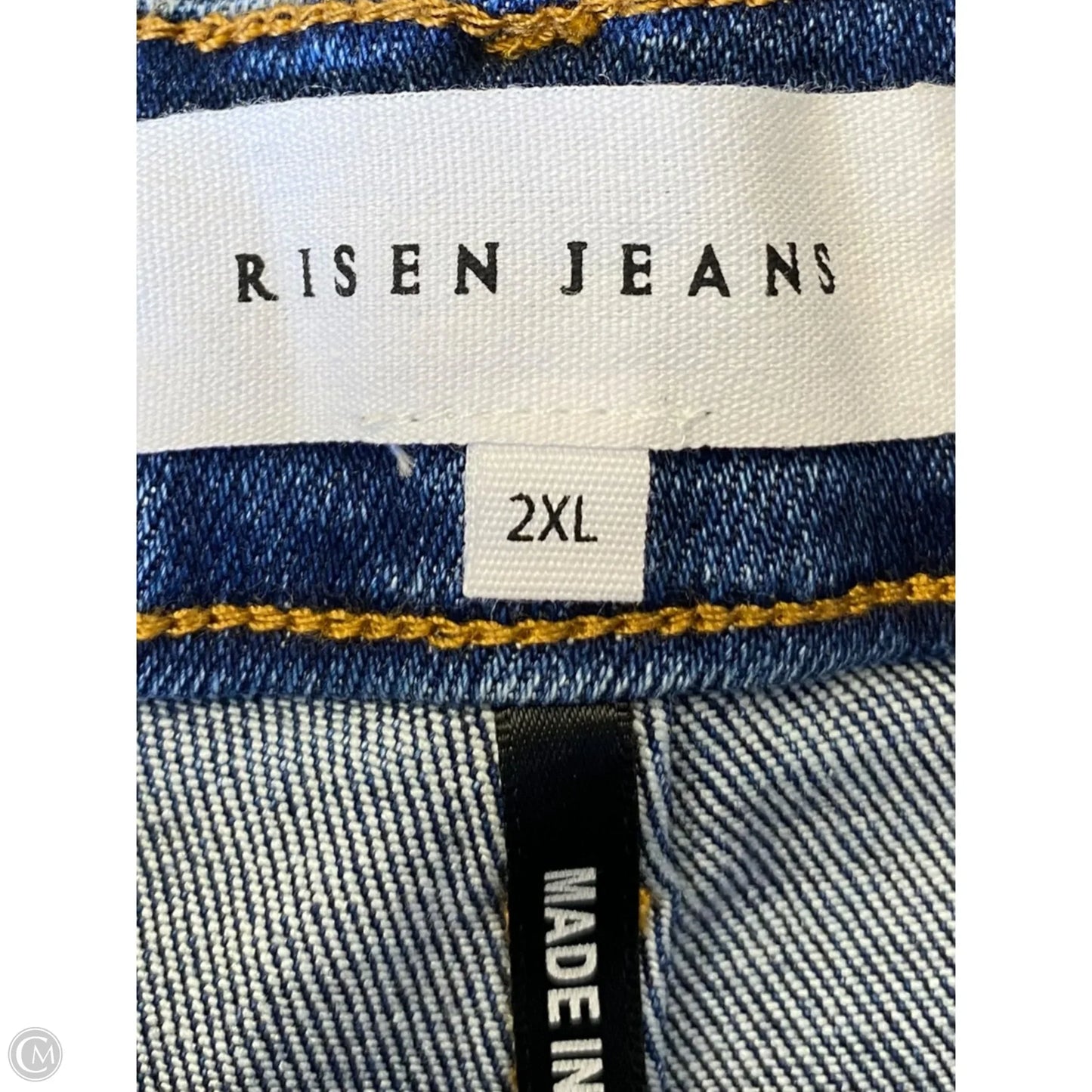 Jeans Wide Leg By Risen In Blue Denim, Size: 2x