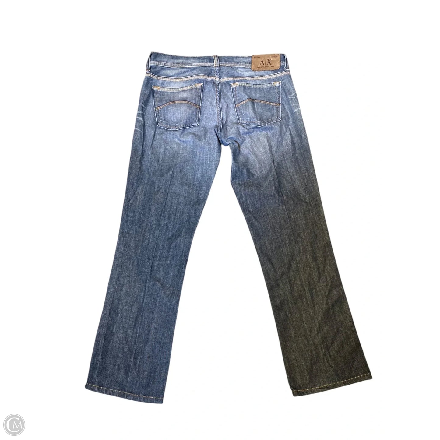 Jeans Flared By Armani Exchange In Blue Denim, Size: 4