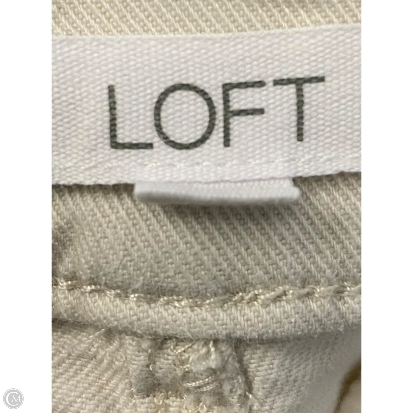 Pants Cropped By Loft In Beige, Size: 8