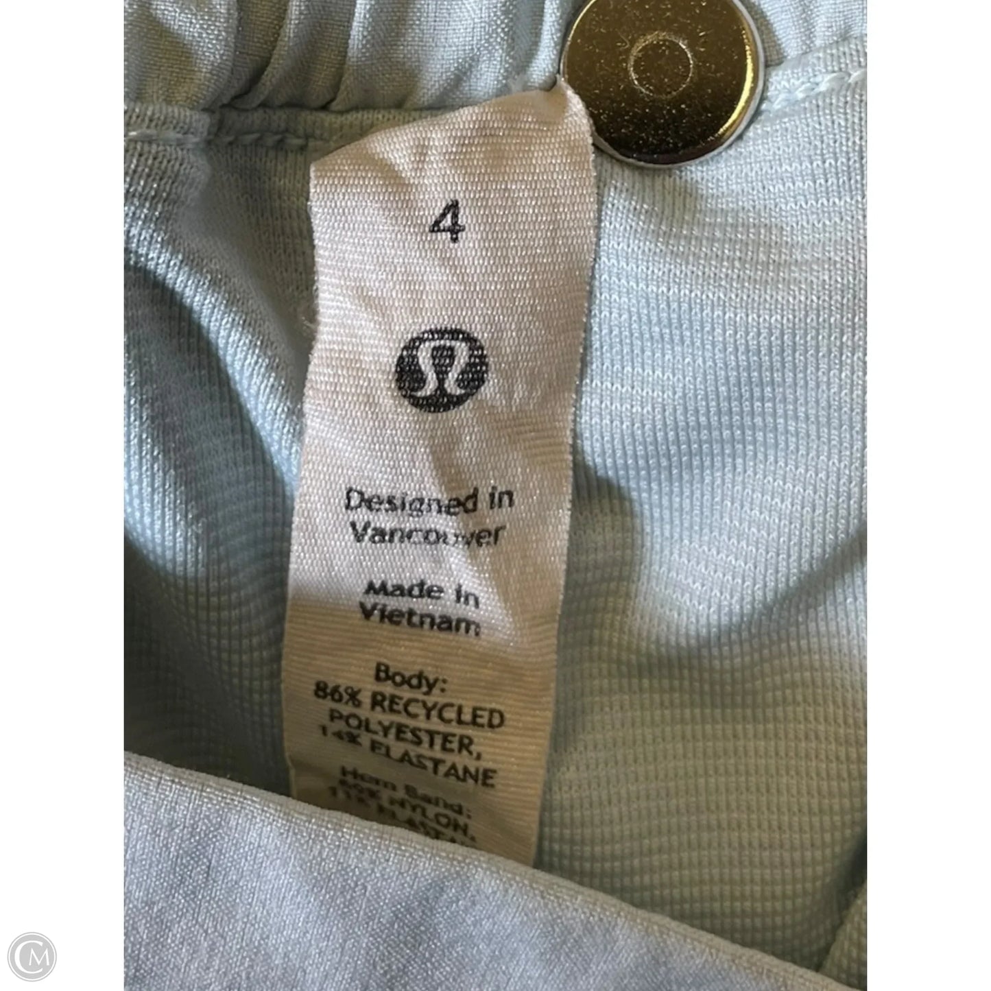 Athletic Shorts By Lululemon In Blue, Size: 4