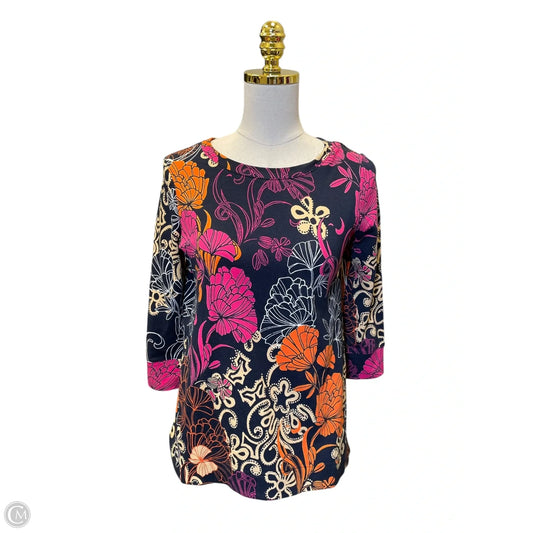 Top 3/4 Sleeve By Chicos In Multi-colored, Size: S