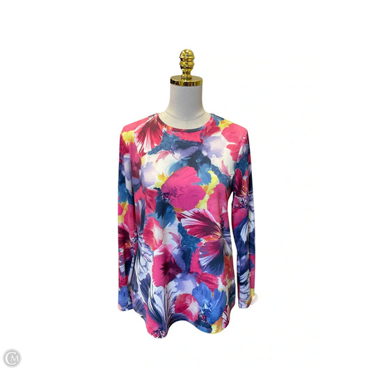 Top 3/4 Sleeve By Chicos In Multi-colored, Size: M