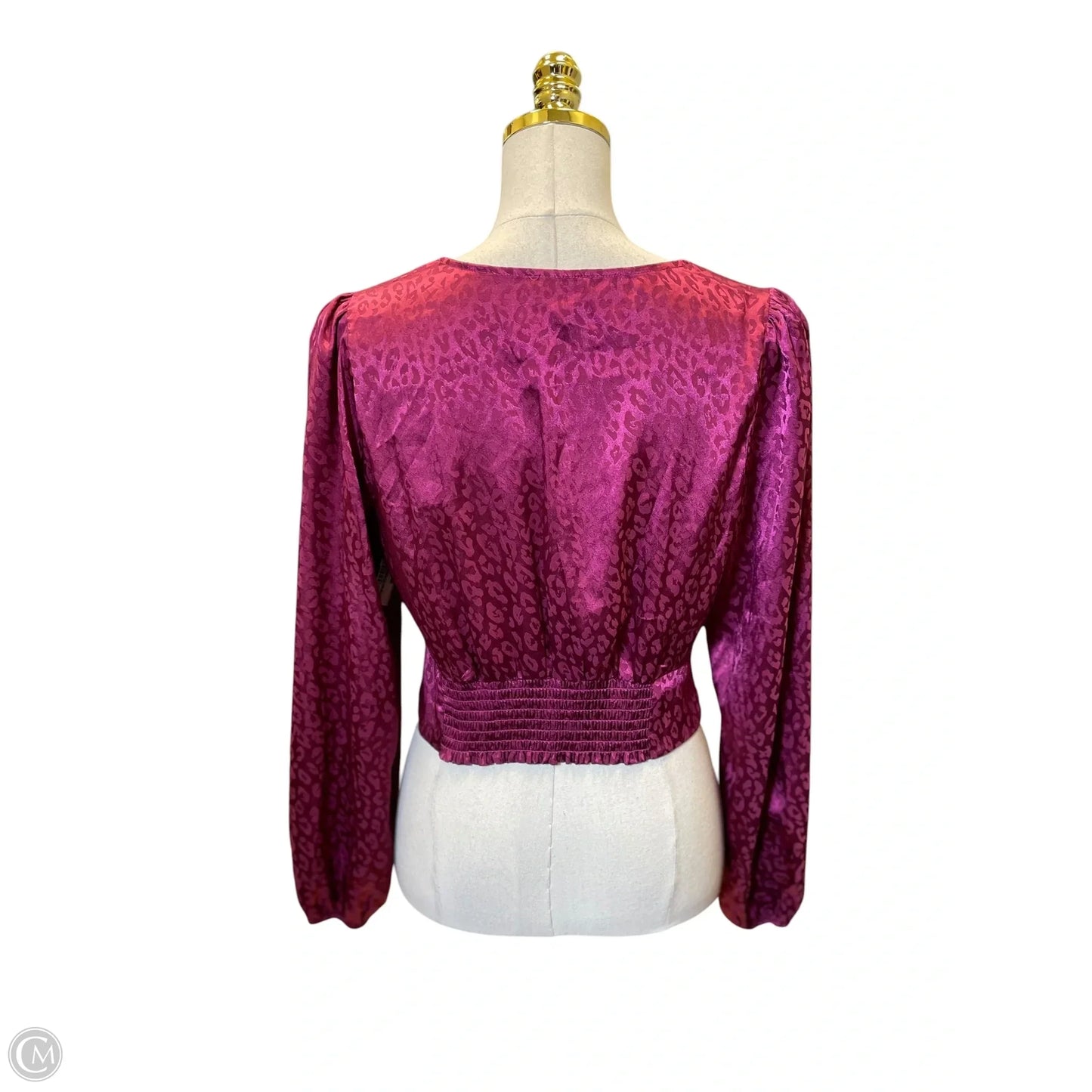 Top Long Sleeve By Milk & Honey In Purple, Size: L
