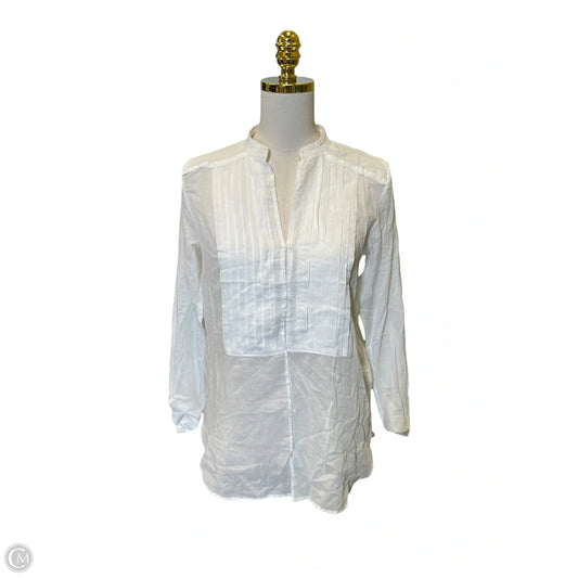 Top Long Sleeve By J. Crew In White, Size: S