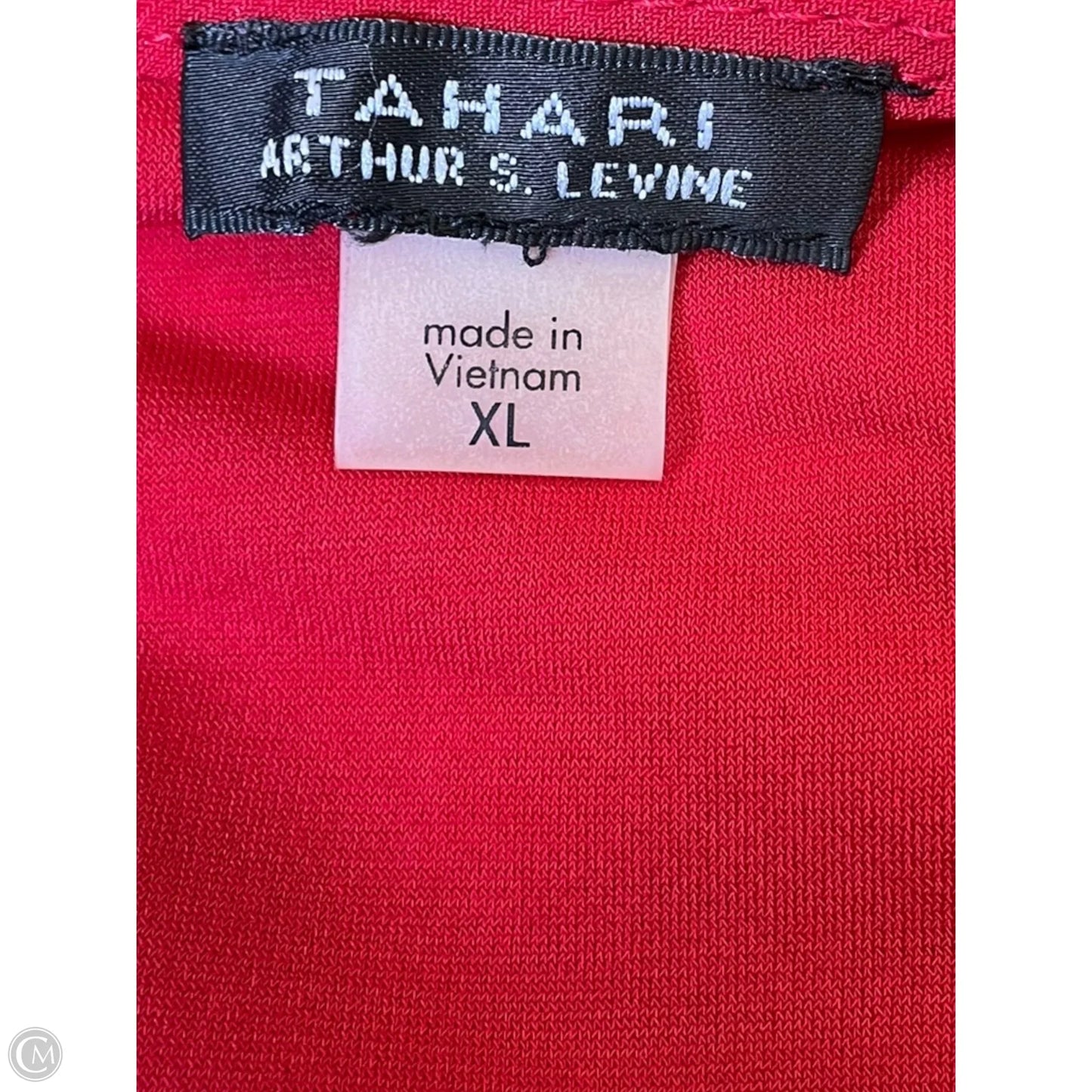 Top Sleeveless By Tahari In Red, Size: Xl