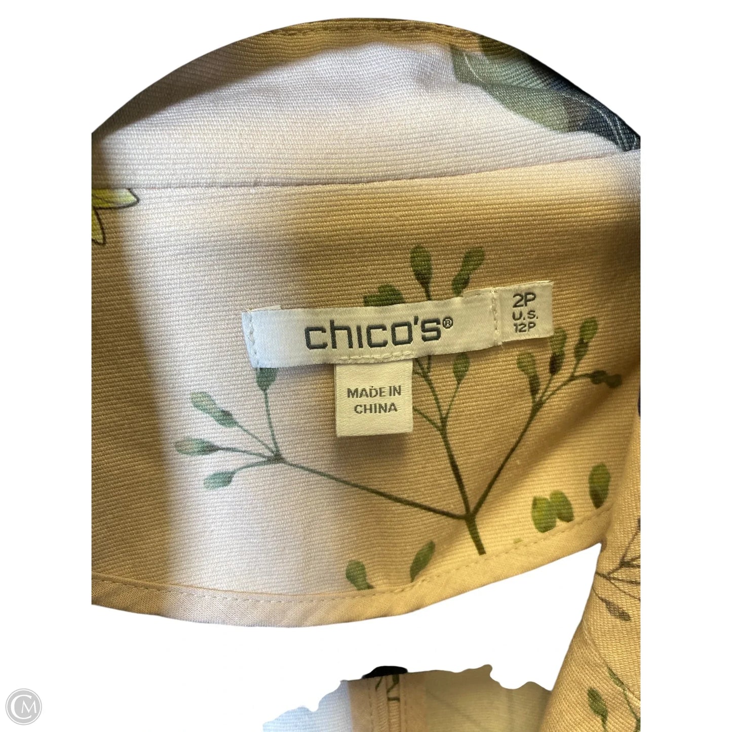 Jacket Other By Chicos In Floral Print, Size: 12