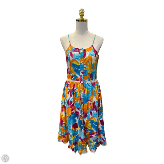 Dress Casual Midi By Clothes Mentor In Multi-colored, Size: M