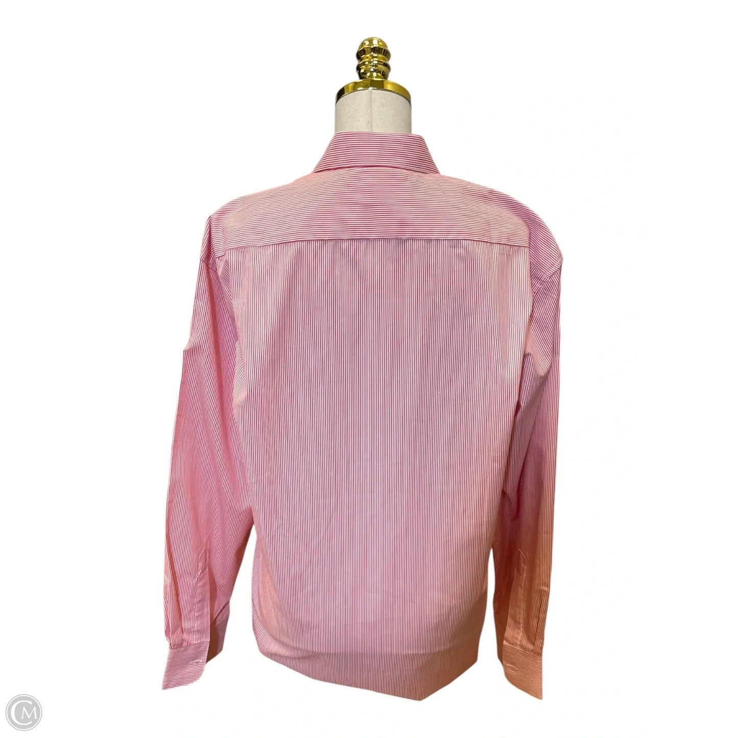 Top Long Sleeve By Clothes Mentor In Red & White, Size: M