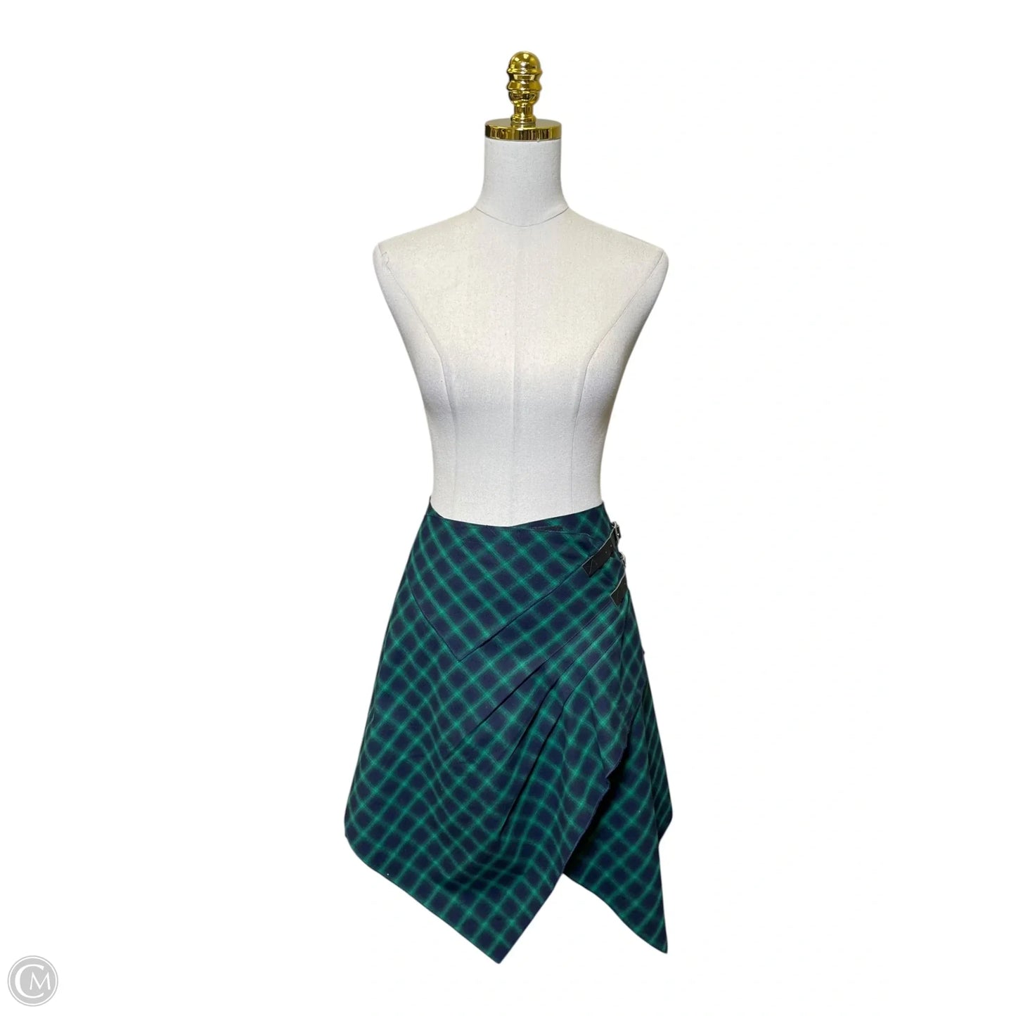 Skirt Midi By Clothes Mentor In Plaid Pattern, Size: Xs