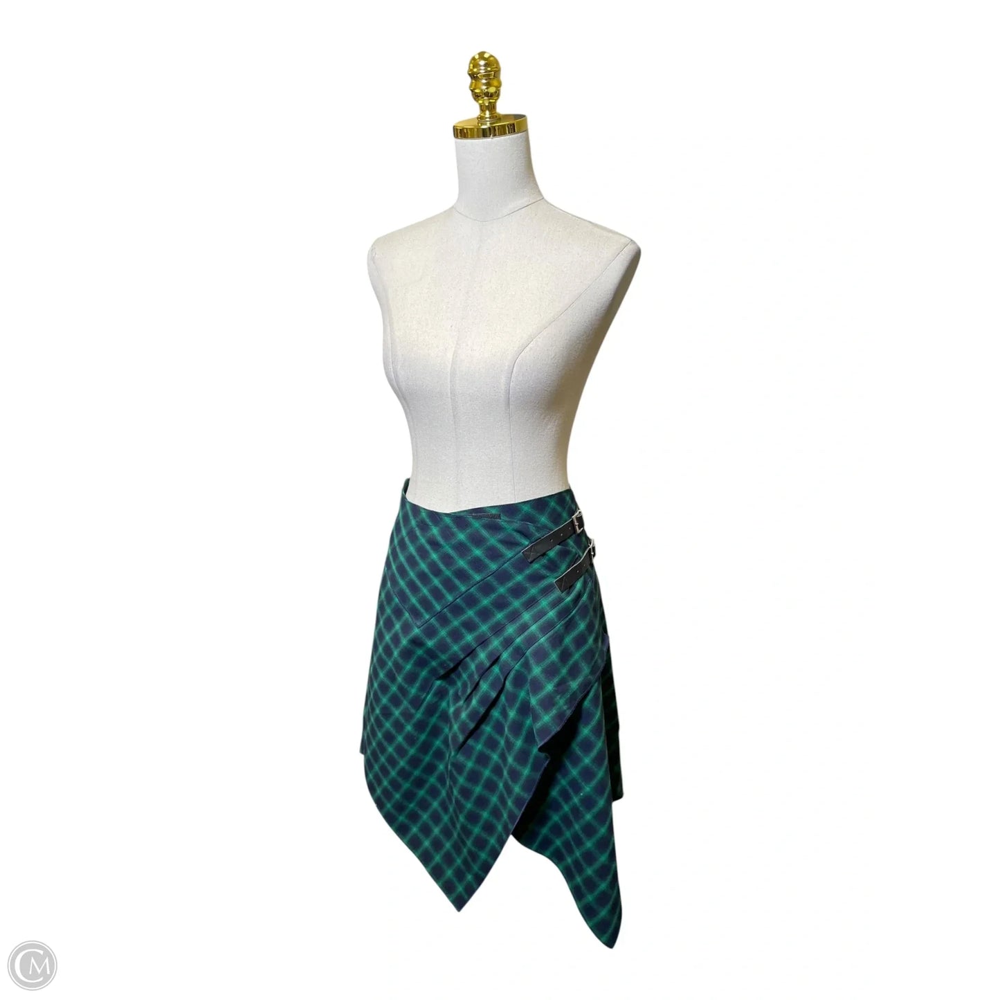 Skirt Midi By Clothes Mentor In Plaid Pattern, Size: Xs