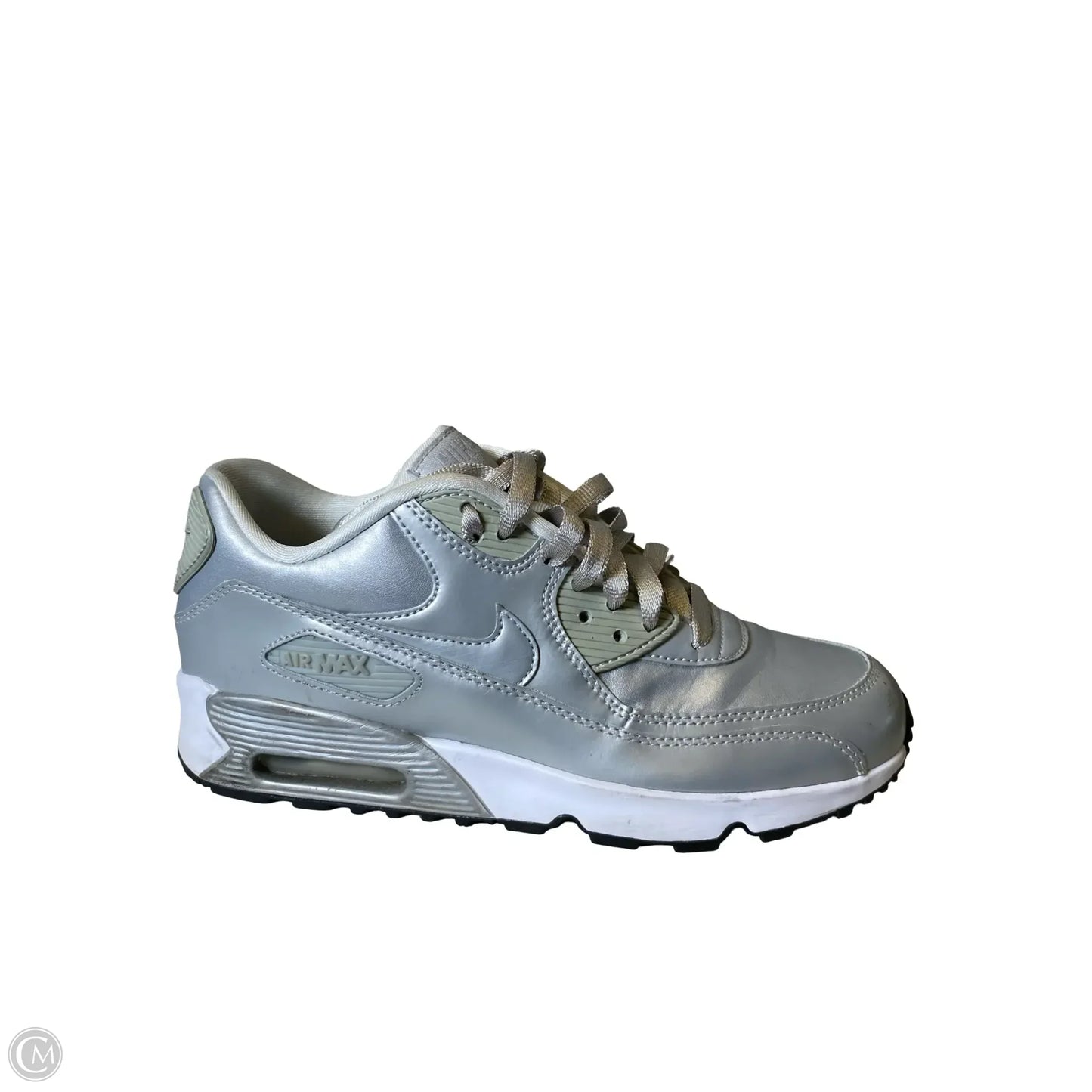 Shoes Sneakers By Nike In Silver, Size: 8.5