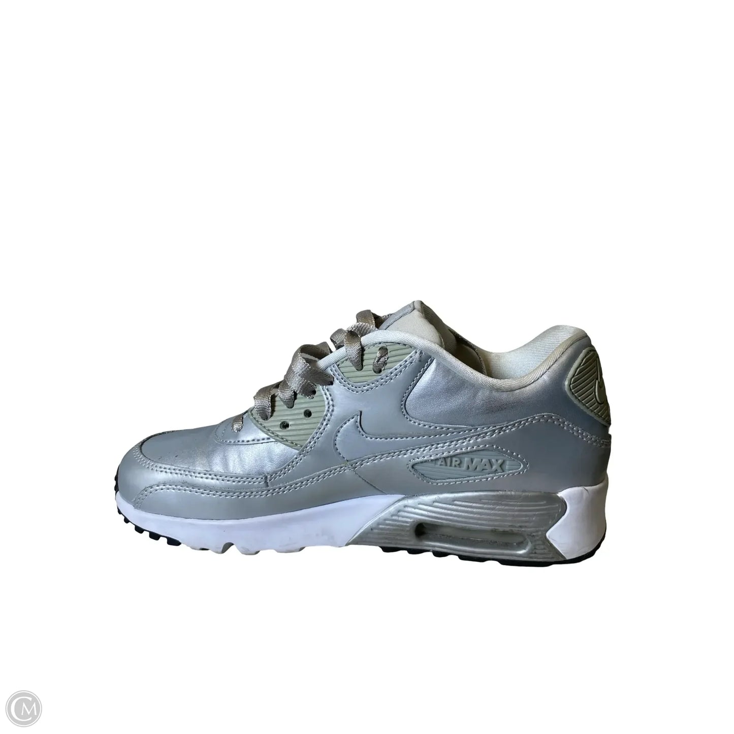 Shoes Sneakers By Nike In Silver, Size: 8.5