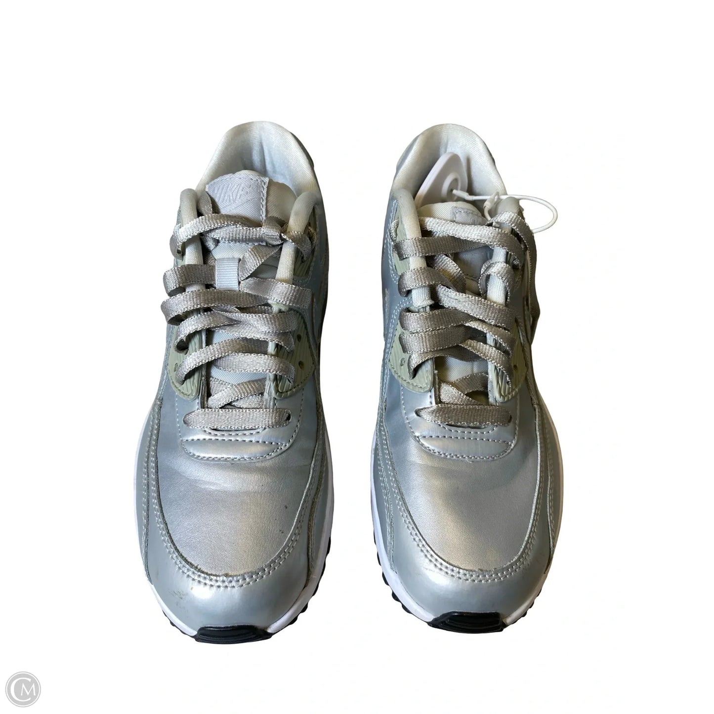 Shoes Sneakers By Nike In Silver, Size: 8.5