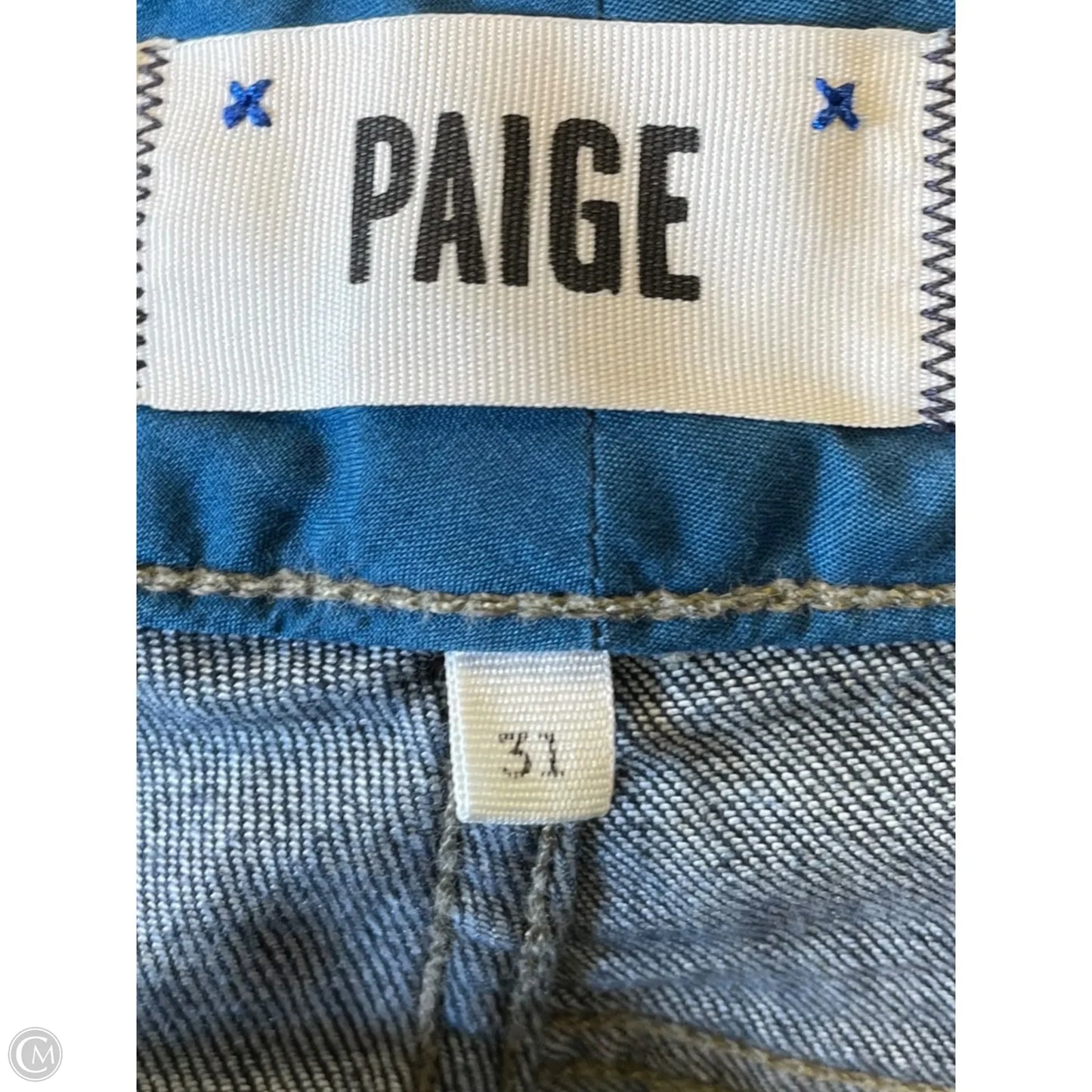 Jeans Boot Cut By Paige In Blue Denim, Size: 12