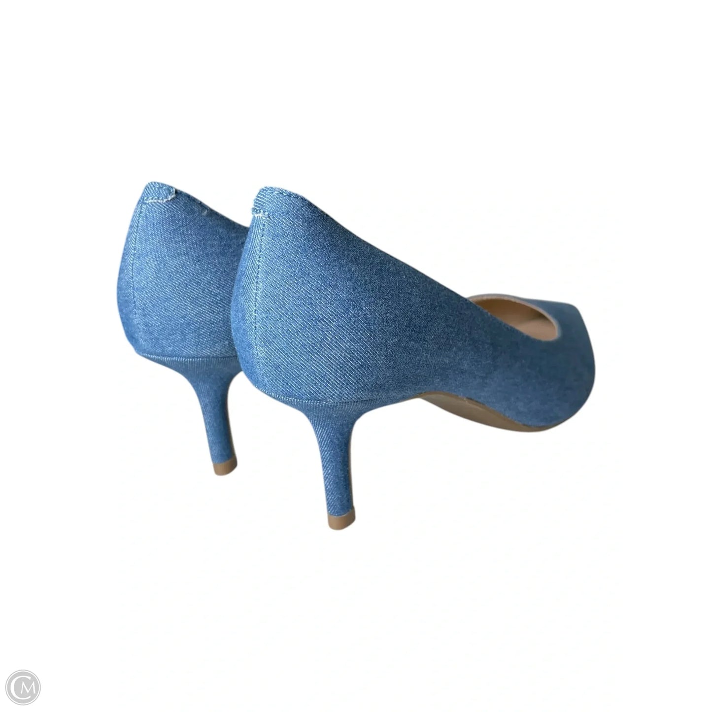 Shoes Heels Stiletto By Marc Fisher In Blue Denim, Size: 6