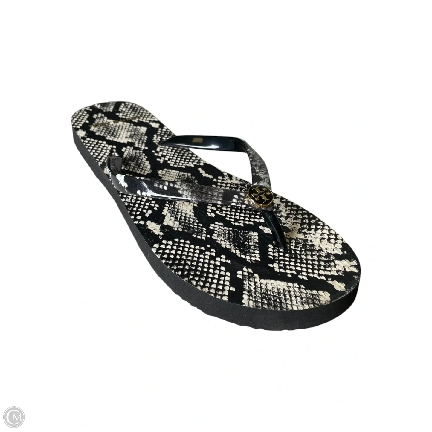 Sandals Designer By Tory Burch In Snakeskin Print, Size: 7