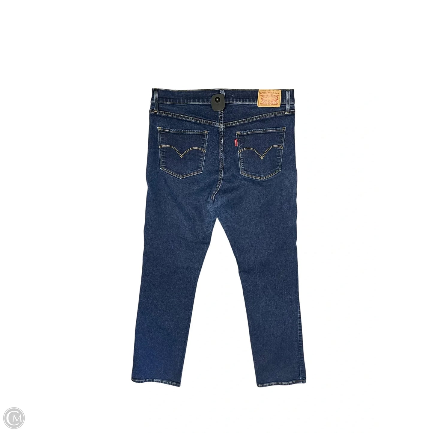 Jeans Straight By Levis In Blue Denim, Size: 10