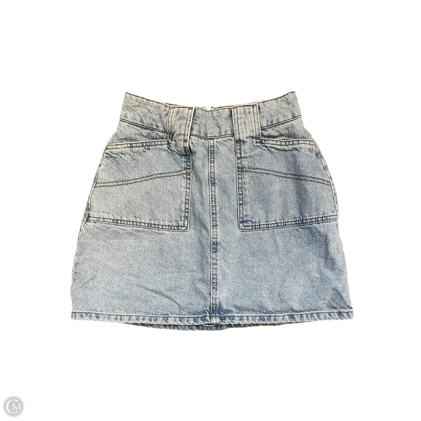 Skirt Midi By Bdg In Blue Denim, Size: S