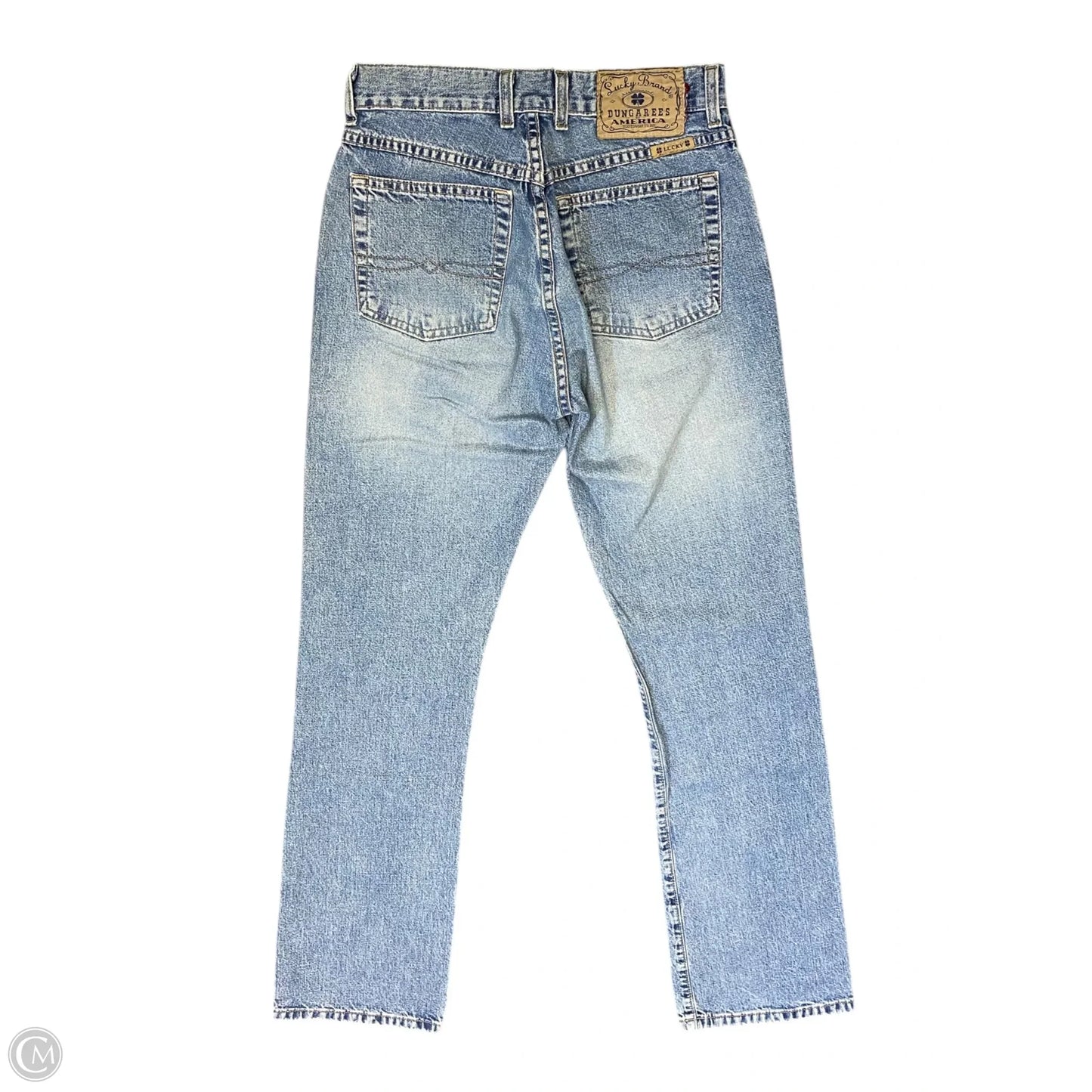 Jeans Straight By Lucky Brand In Blue Denim, Size: 4