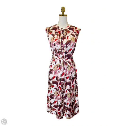 Dress Casual Midi By Ann Taylor In Multi-colored, Size: S