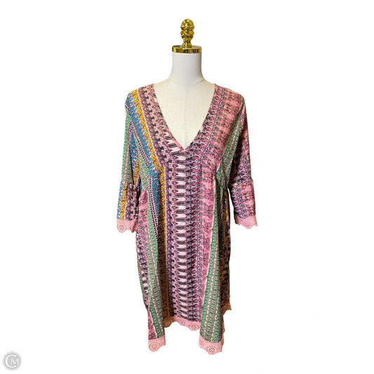 Dress Casual Midi By Clothes Mentor In Multi-colored, Size: Xl
