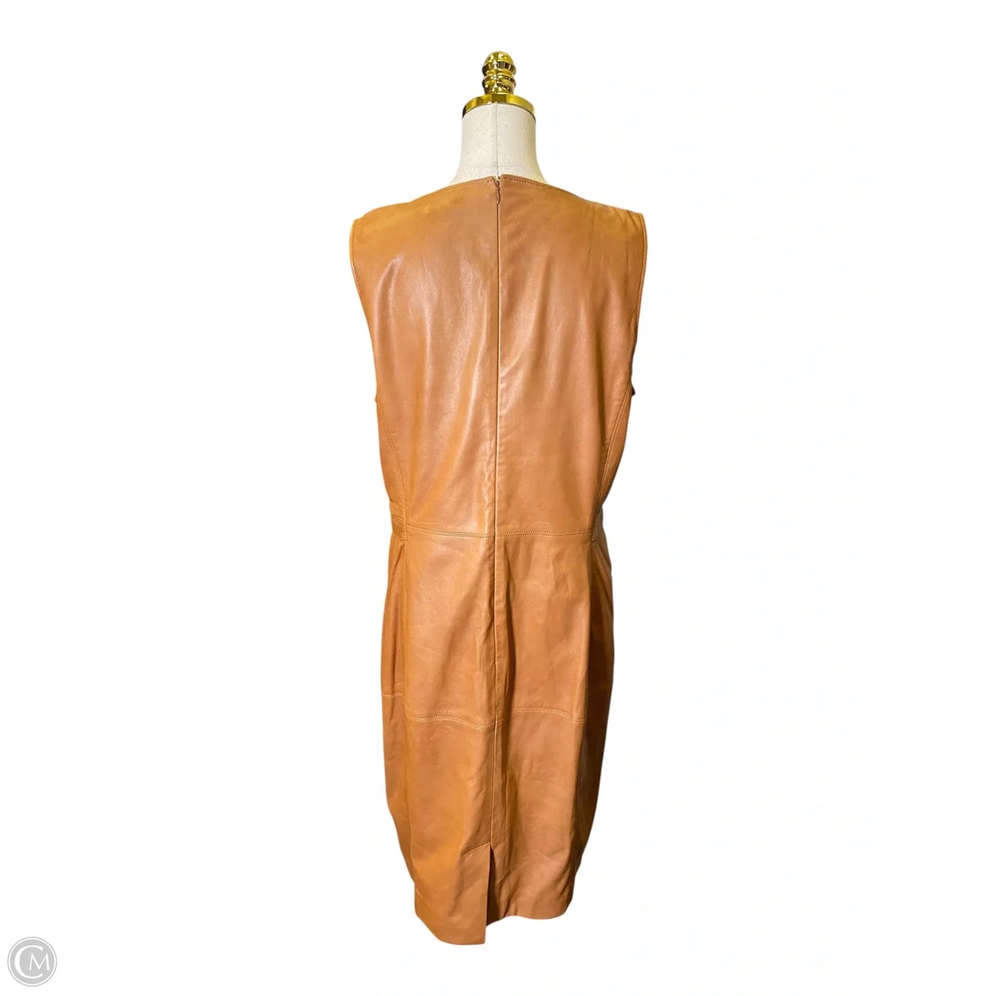 Dress Casual Midi By Lauren By Ralph Lauren In Brown, Size: 16