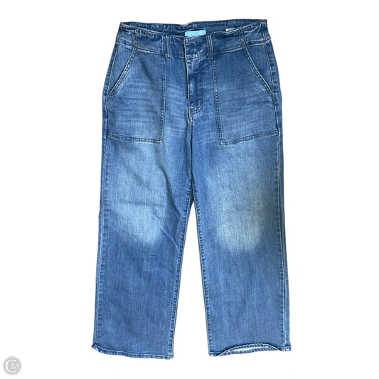 Jeans Wide Leg By Draper James In Blue Denim, Size: 10