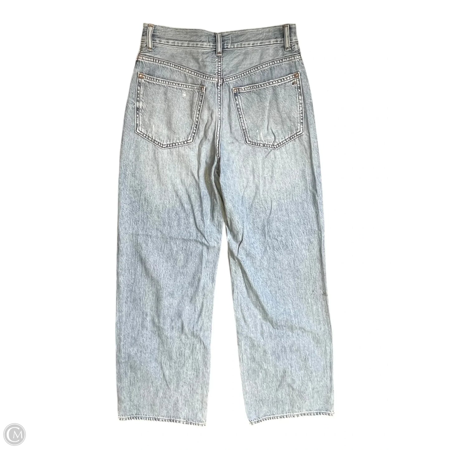 Jeans Wide Leg By Madewell In Blue Denim, Size: 2