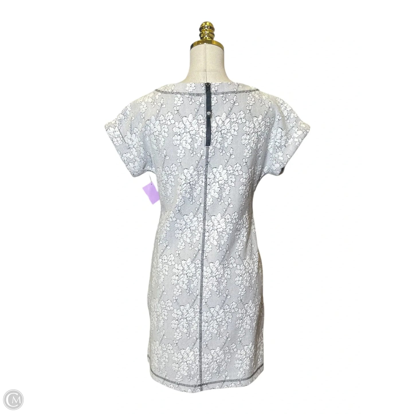 Dress Casual Midi By Talbots In Black & White, Size: Xs