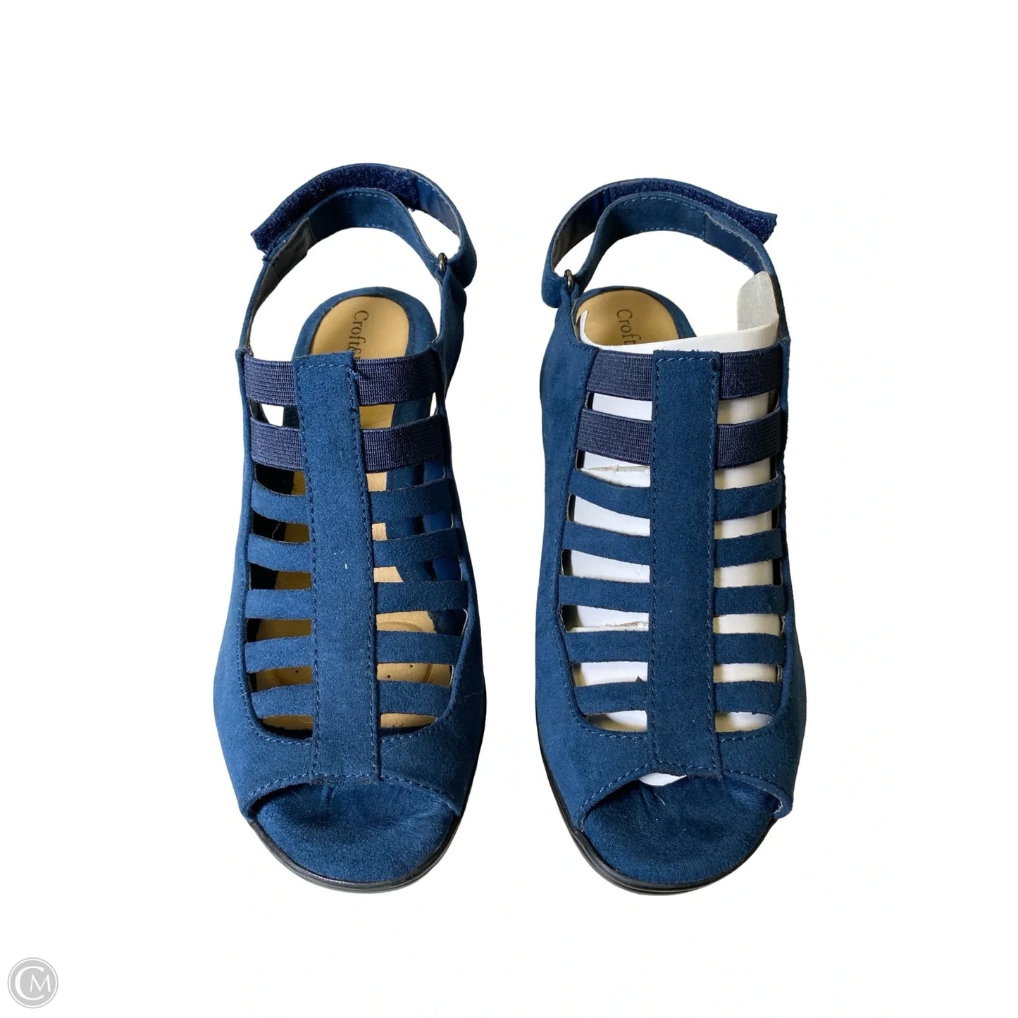 Shoes Heels Block By Croft And Barrow In Blue, Size: 6.5