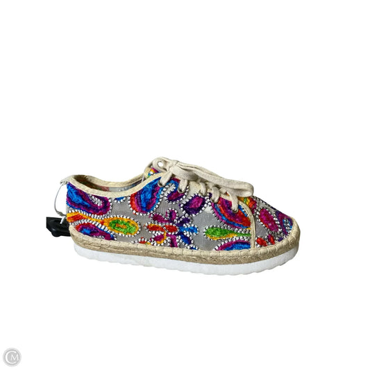 Shoes Flats By Clothes Mentor In Multi-colored, Size: 7.5