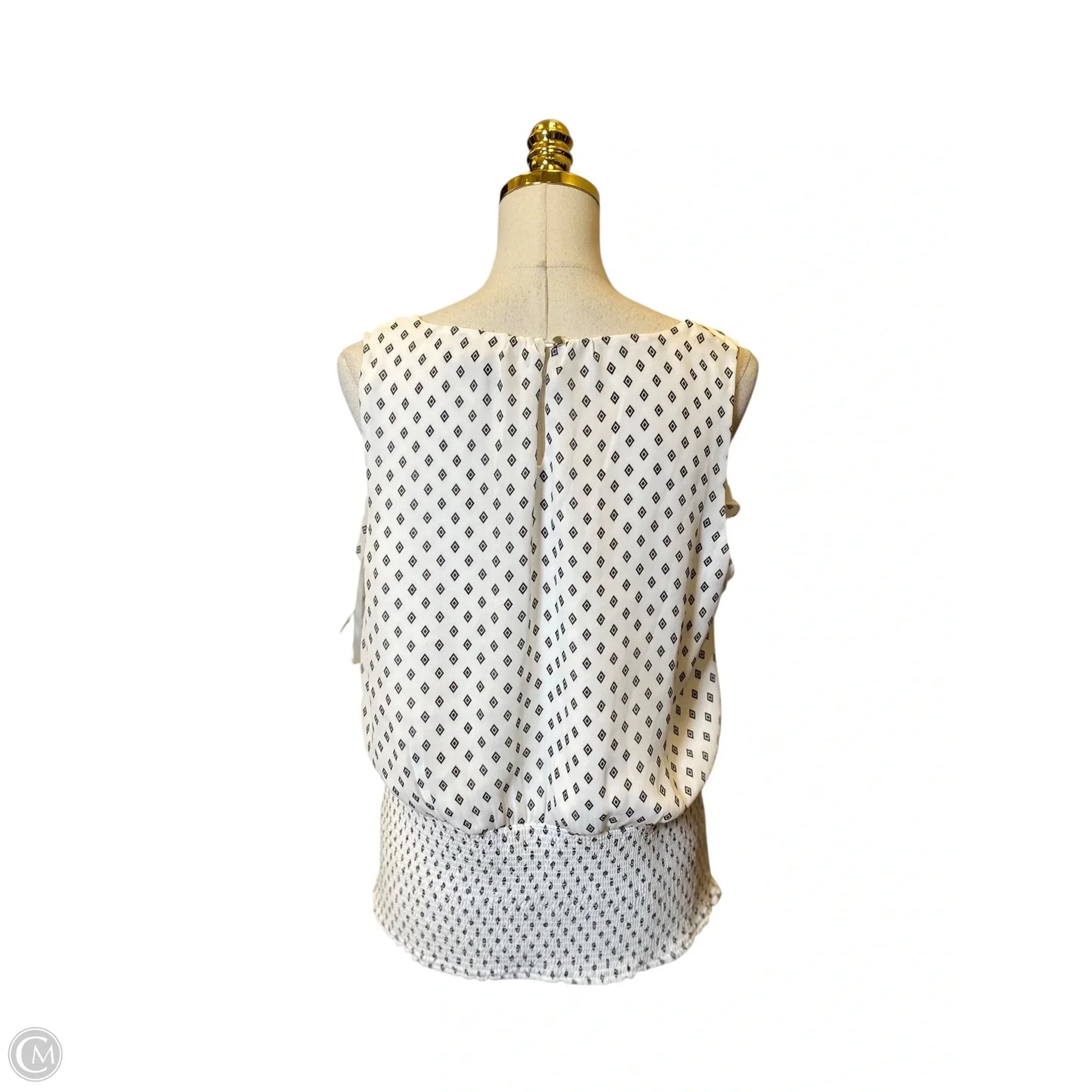 Top Sleeveless By White House Black Market In Black & White, Size: L