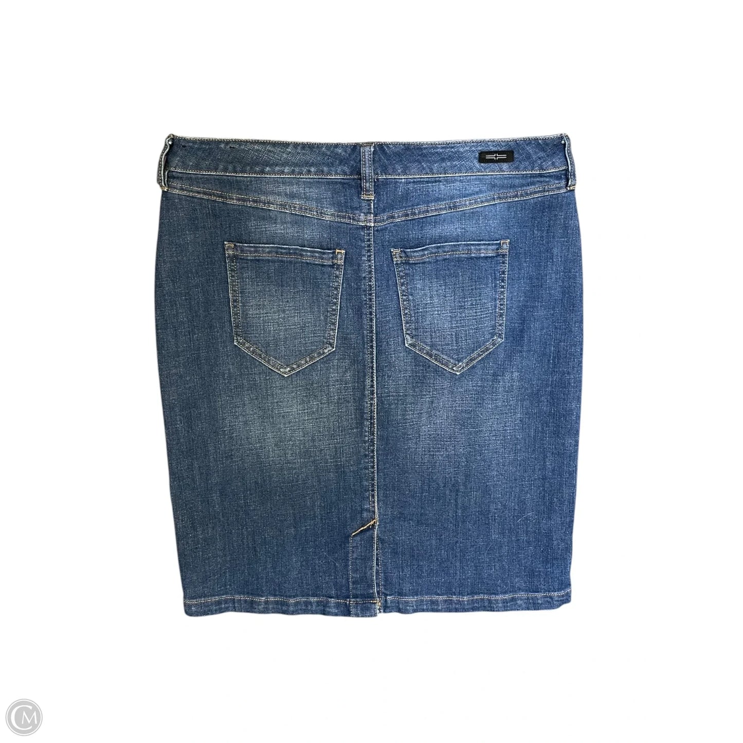 Skirt Maxi By Liverpool In Blue Denim, Size: 12