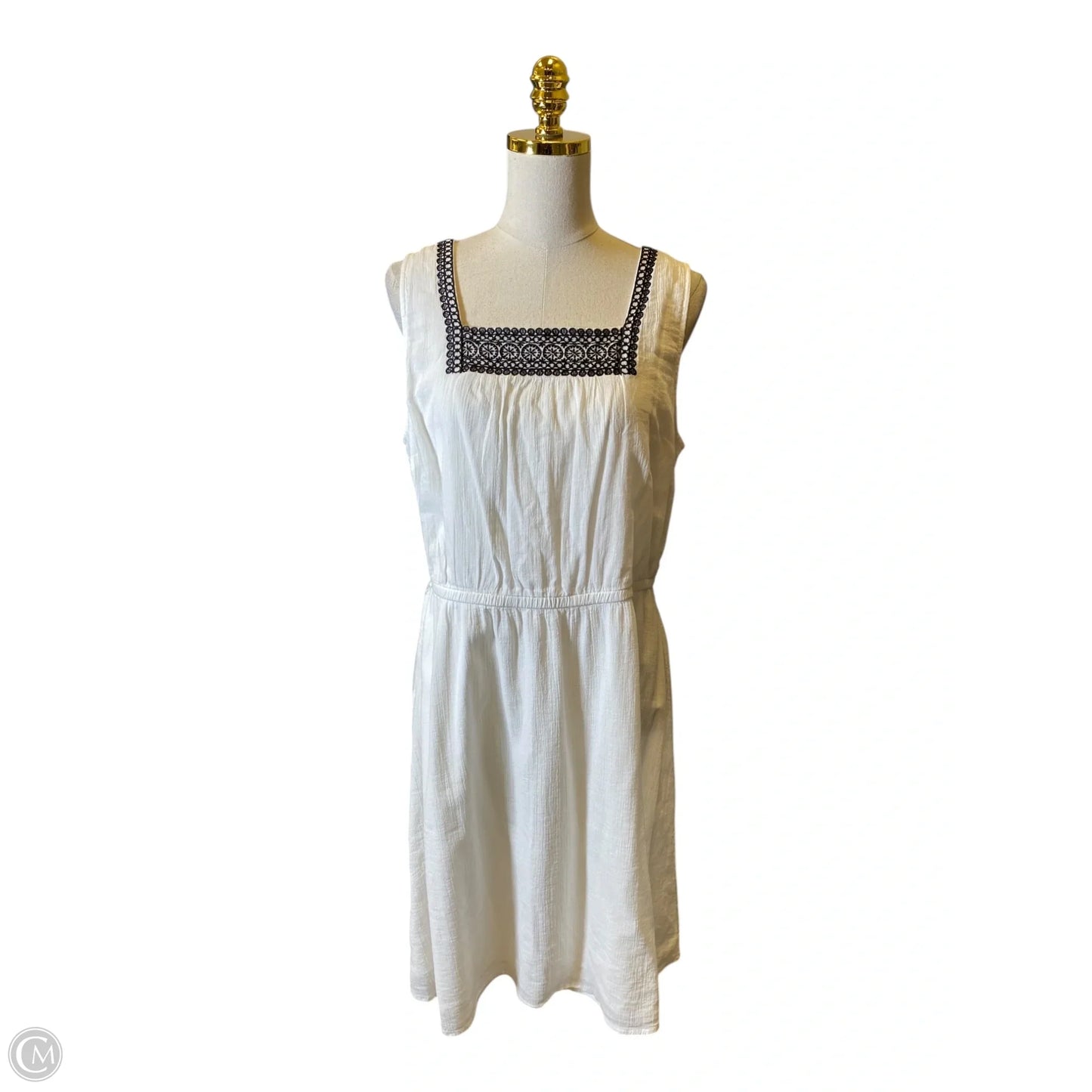 Dress Casual Midi By Talbots In Black & White, Size: 12p