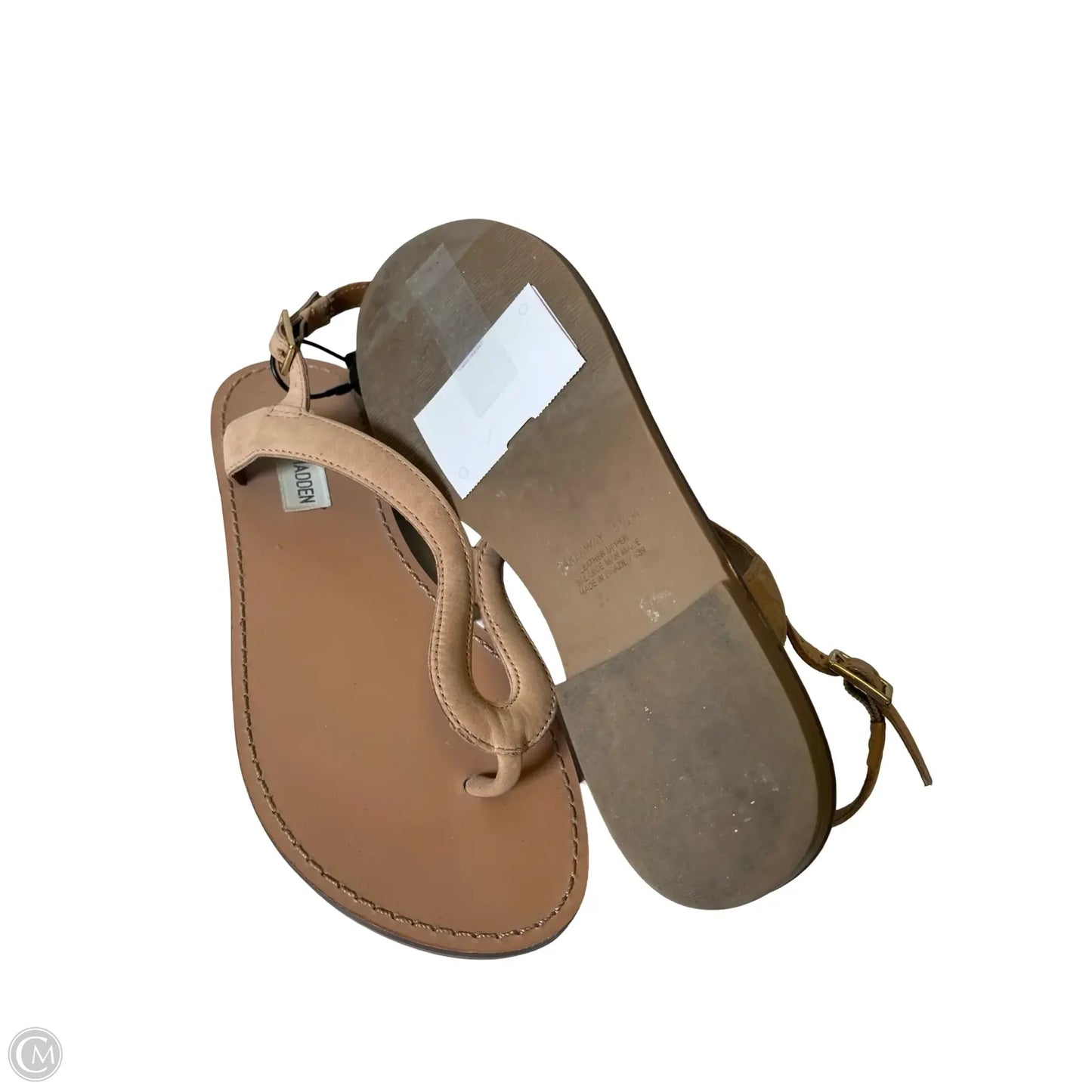 Sandals Flats By Steve Madden In Beige, Size: 5.5