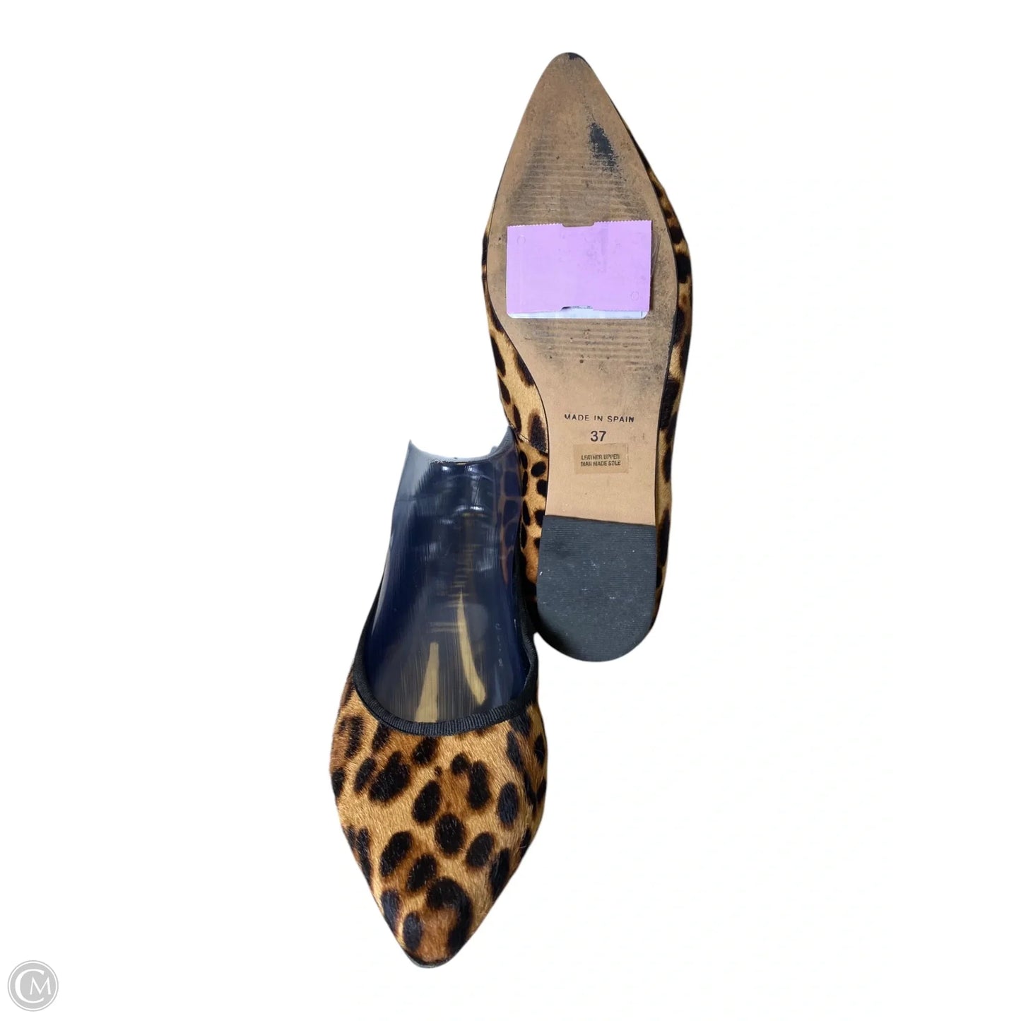 Shoes Flats By Clothes Mentor In Animal Print, Size: 6.5