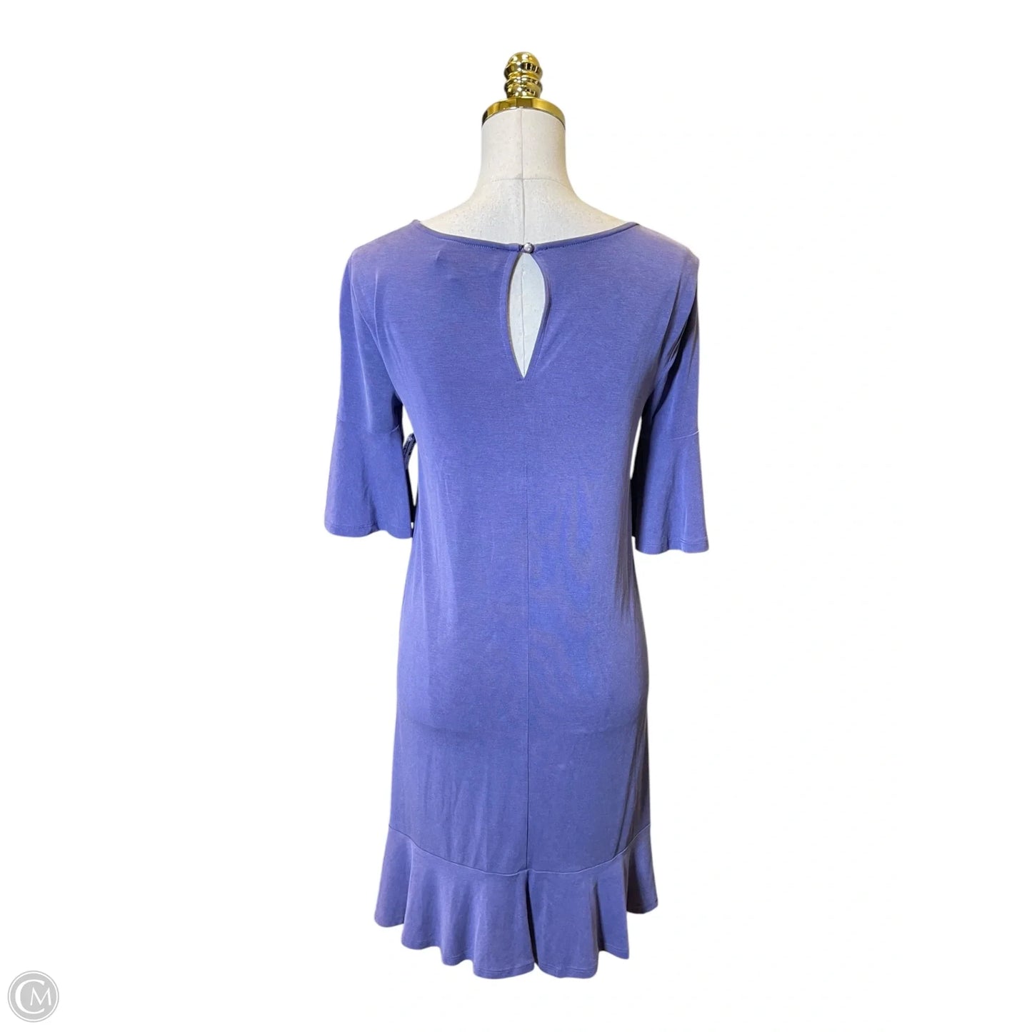 Dress Casual Midi By Anthropologie In Purple, Size: Xs