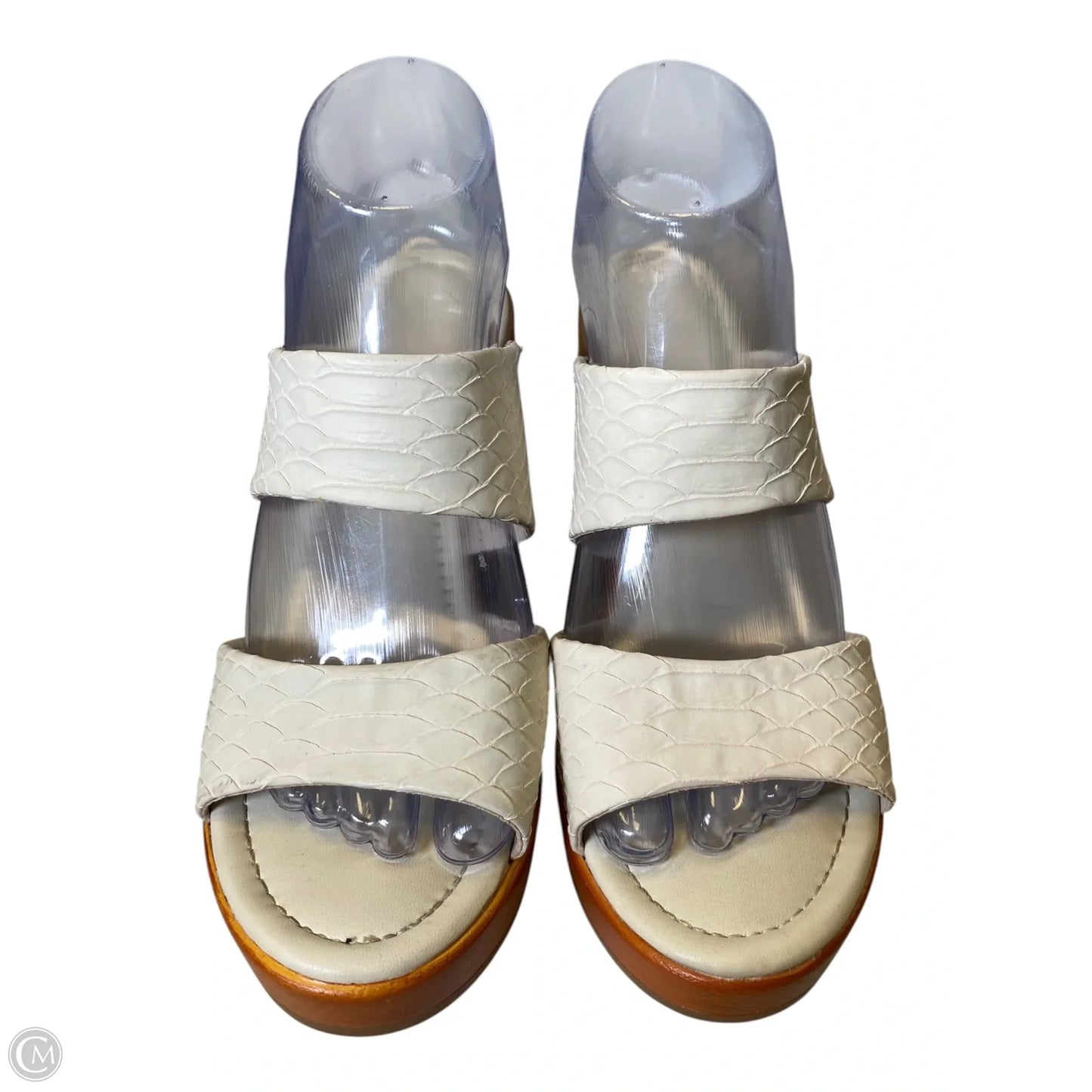 Shoes Heels Platform By Clothes Mentor In Cream, Size: 8