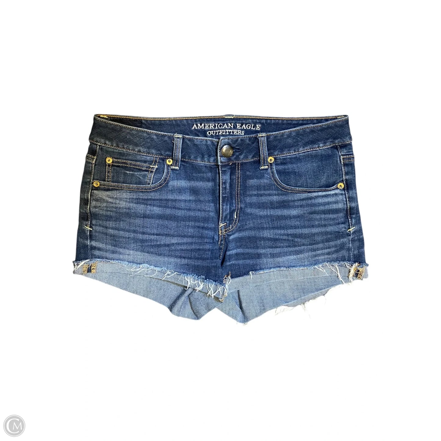 Shorts By American Eagle In Blue Denim, Size: 8