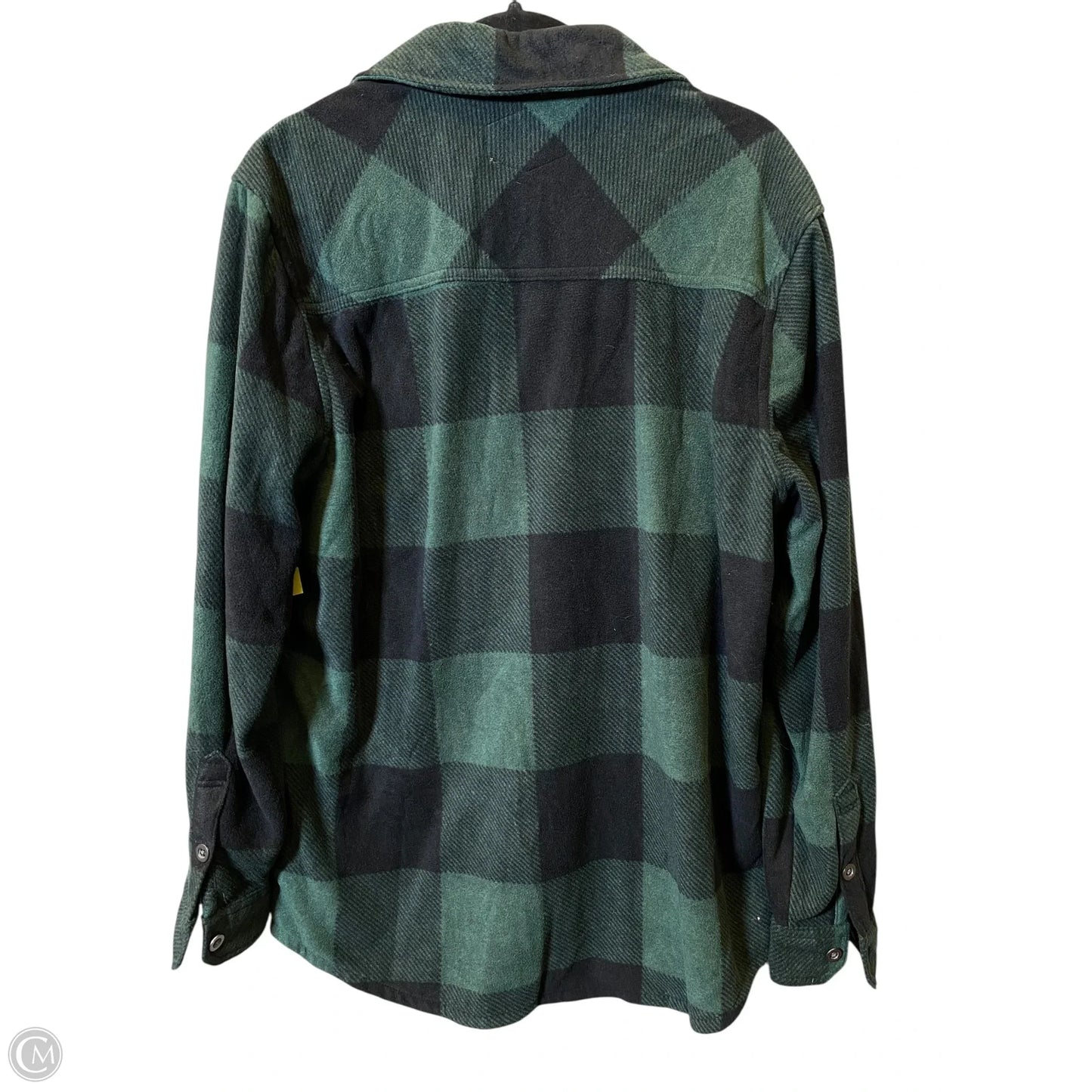 Jacket Fleece By Clothes Mentor In Plaid Pattern, Size: L