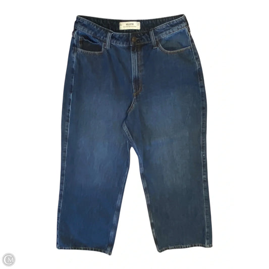 Jeans Wide Leg By Hollister In Blue Denim, Size: 12