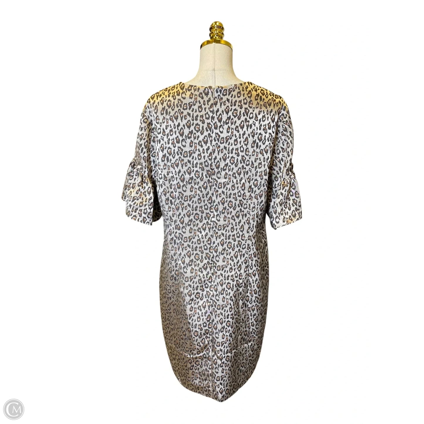 Dress Casual Midi By Banana Republic In Animal Print, Size: 16