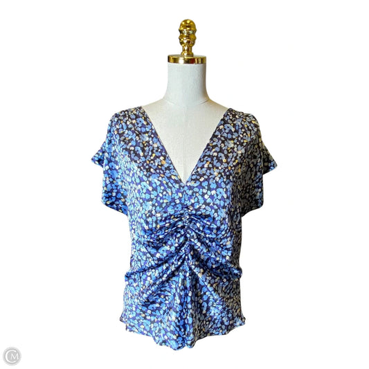 Top Short Sleeve By White House Black Market In Multi-colored, Size: Xl