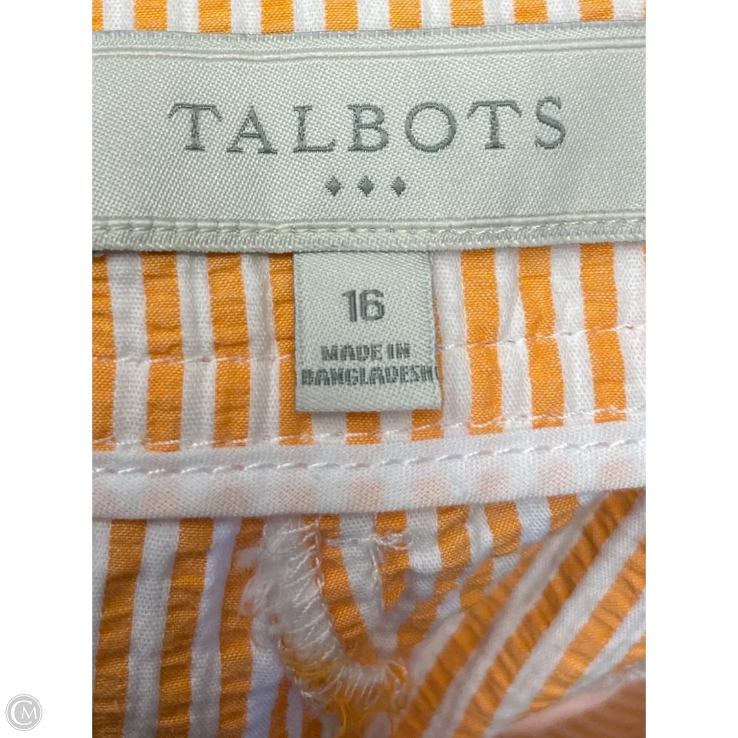Shorts By Talbots In Striped Pattern, Size: 16