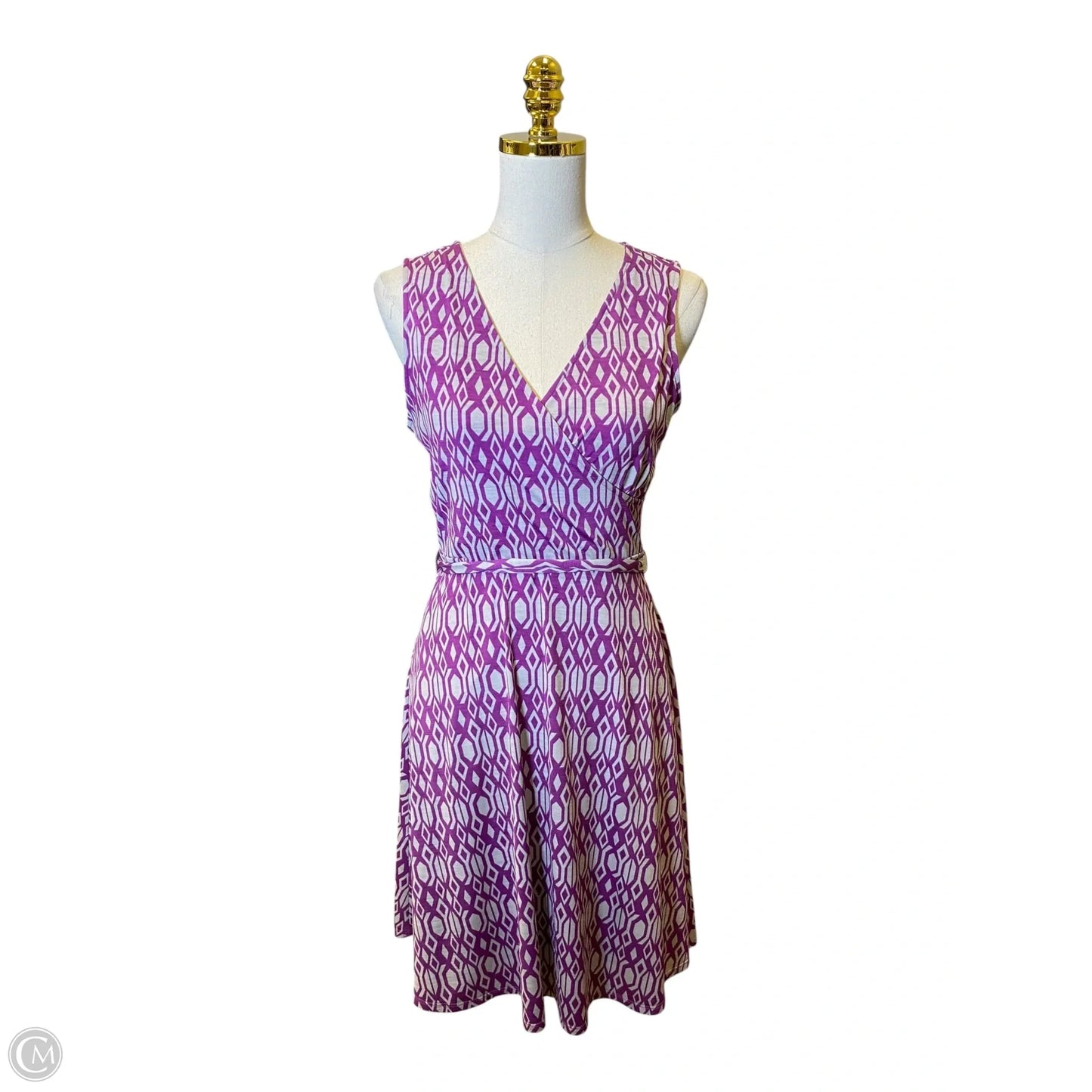 Dress Casual Midi By 41 Hawthorn In Grey & Purple, Size: S