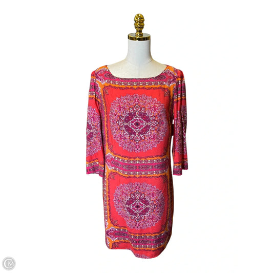 Dress Casual Midi By Laundry In Multi-colored, Size: 10