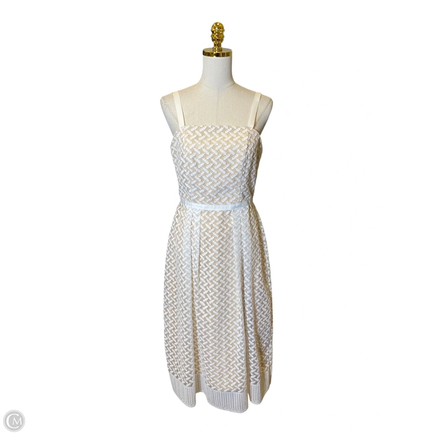 Dress Casual Maxi By Alex Marie In Tan & White, Size: 6